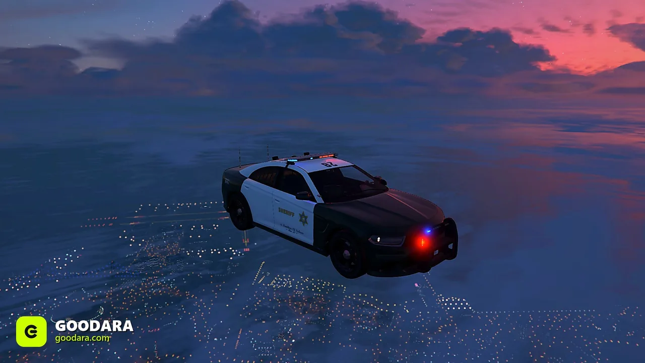 Bravado Buffalo STX Sheriff Police – Lore-Friendly Dodge Charger Pursuit Police Car