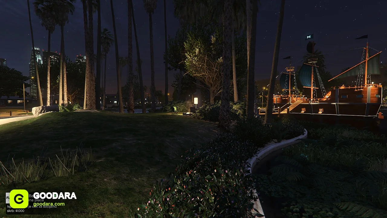 Mirror Park Lake Map – Pirate Ship, Fishing Pier & Grill Kiosks for FiveM – image 10