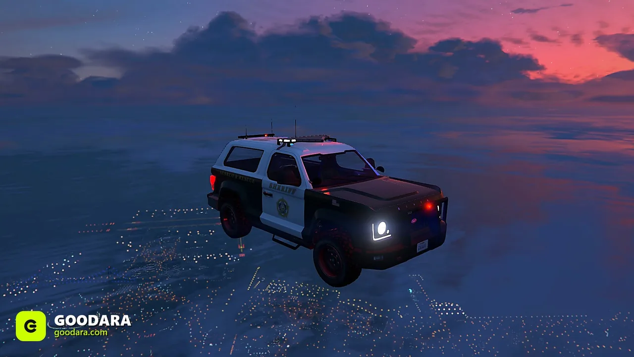 Vapid Riata Sheriff Police – Lore-Friendly Ford Bronco Police Car